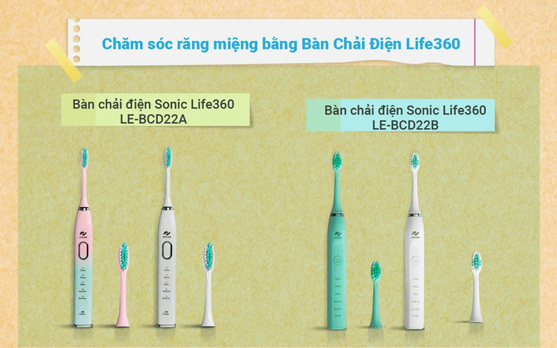 bàn chải điện sonic Life360 chính thức ra mắt tại Việt Nam