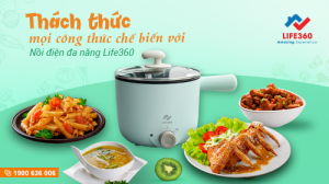 thách thức mọi công thức chế biến với nồi điện đa năng ArirangLife new